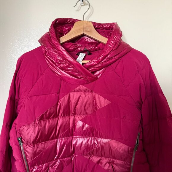 Lululemon Down Right Cozy Goose Down Pullover In Berry Rumble US 10 - Picture 3 of 8